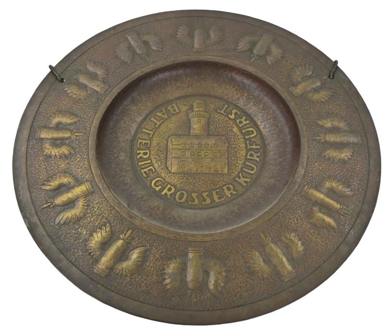 German KM Coastal Artillery Plate 'Batterie Grosser Kurfürst'