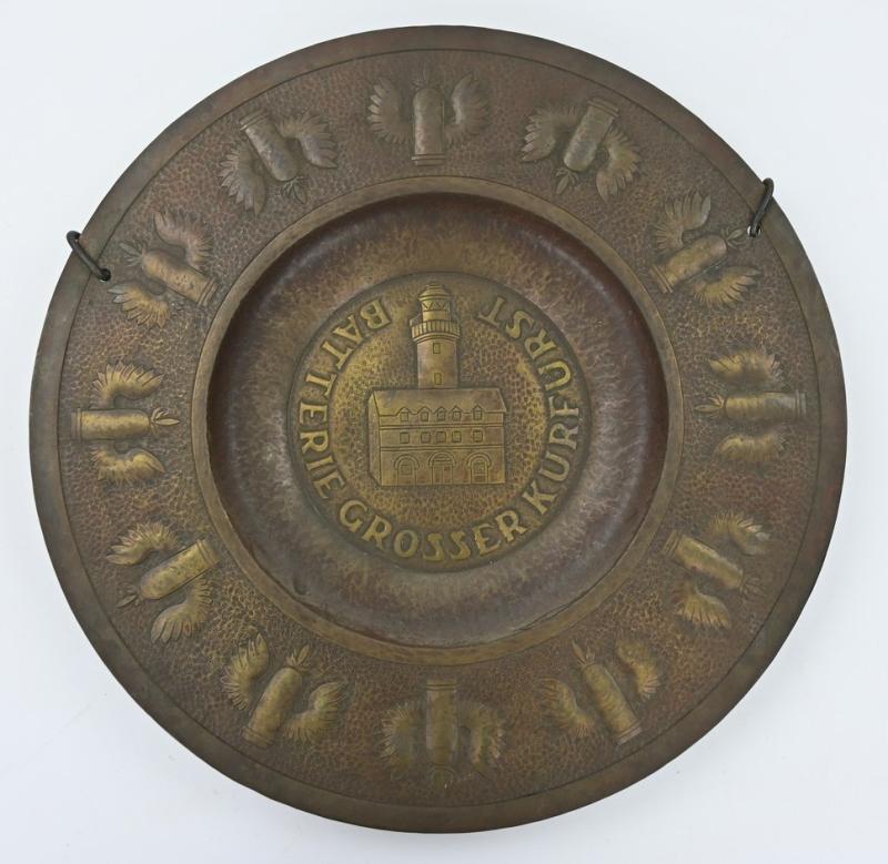German KM Coastal Artillery Plate 'Batterie Grosser Kurfürst'