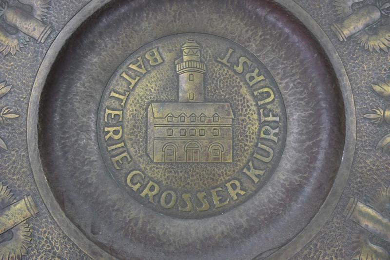 German KM Coastal Artillery Plate 'Batterie Grosser Kurfürst'