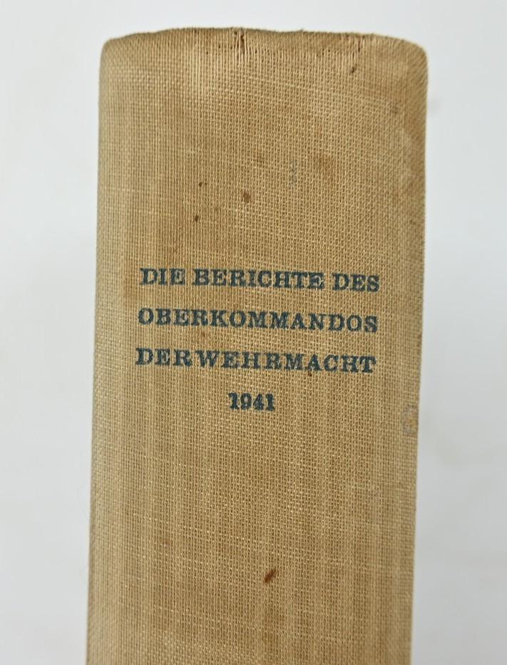 German WH Book 'Die Berichte des Oberkommandos der Wehrmacht 1941