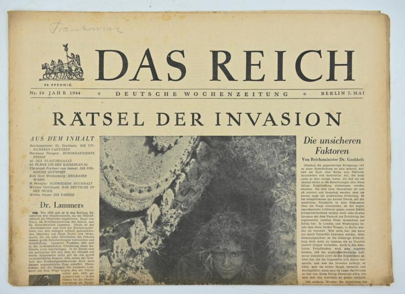 German Newspaper “Das Reich” 7 May 1944