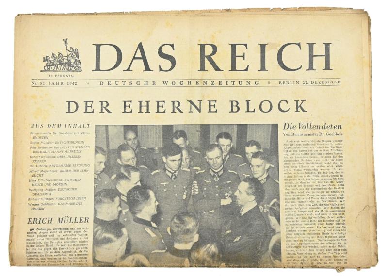 German Newspaper “Das Reich” 27 December 1942