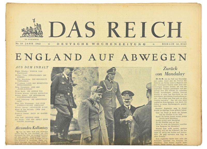 German Newspaper “Das Reich” 10 May 1942