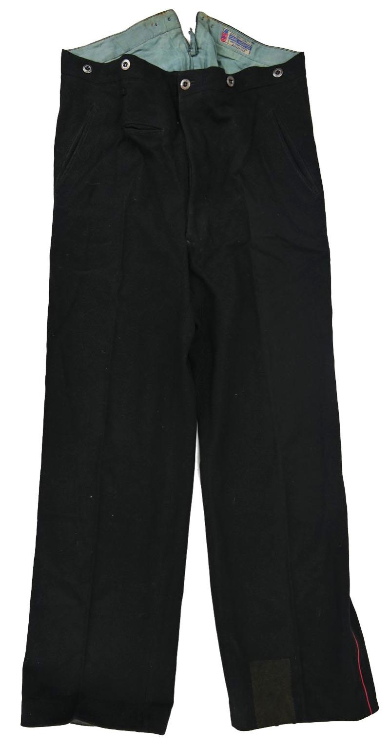 German Third Reich Firefighter Dress Trousers