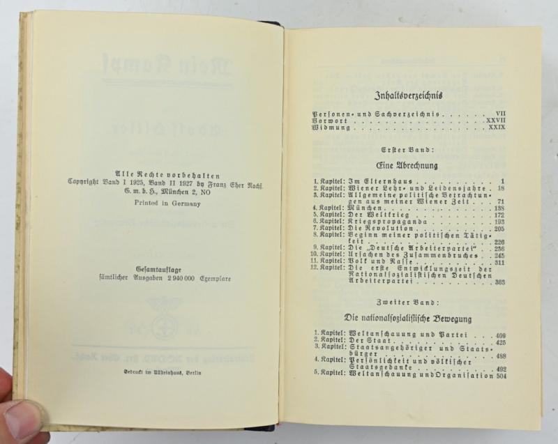 German Adolf Hitler Mein Kampf Book 1937