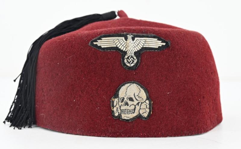 German Waffen-SS Maroon Red Fez