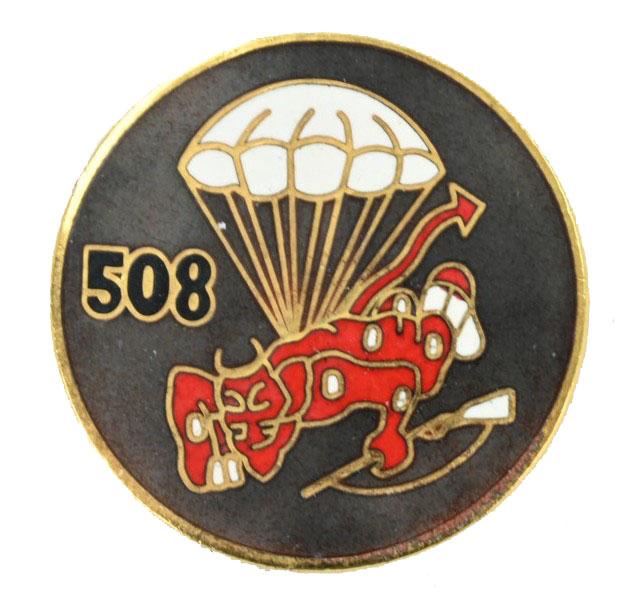 US Army 508th PIR 82nd AB Division DUI Unit Crest Pin