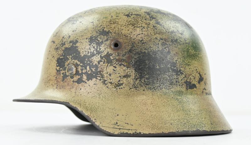German KM M35 Coastal Artillery Camo Combat Helmet