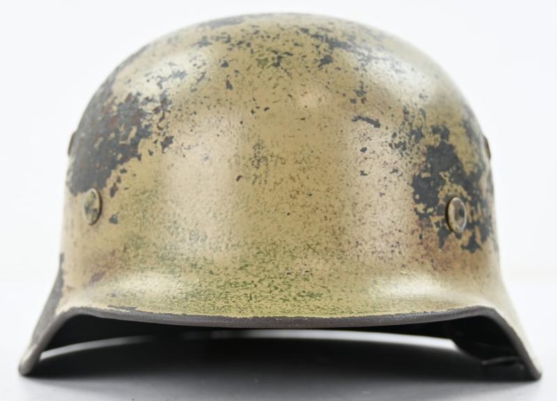 German KM M35 Coastal Artillery Camo Combat Helmet