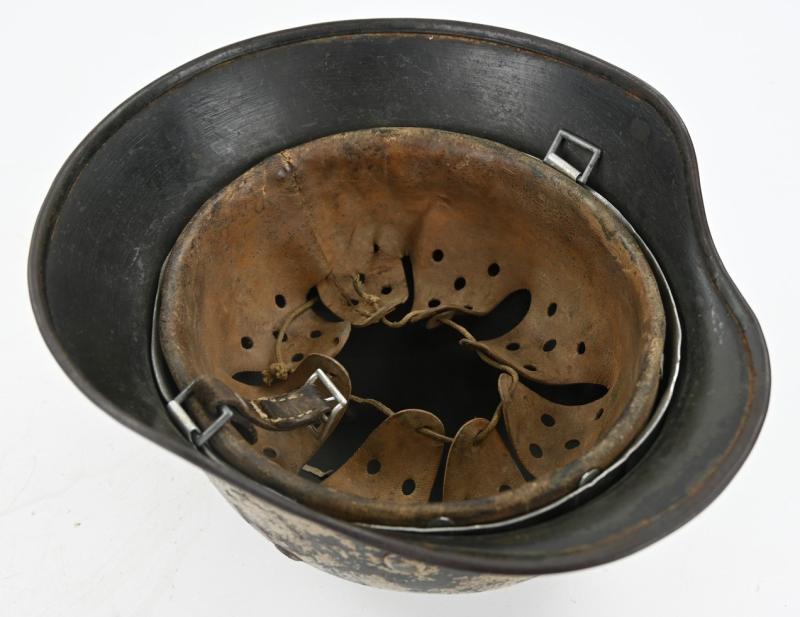 German KM M35 Coastal Artillery Camo Combat Helmet