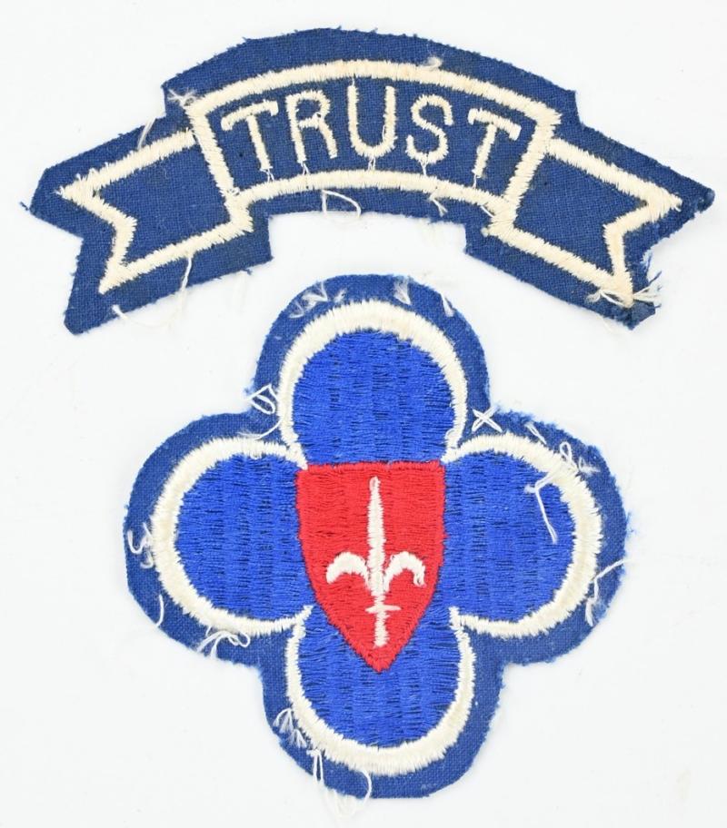 US WW2 88th Infantry Division 'Trust' Patch (Italian Made)