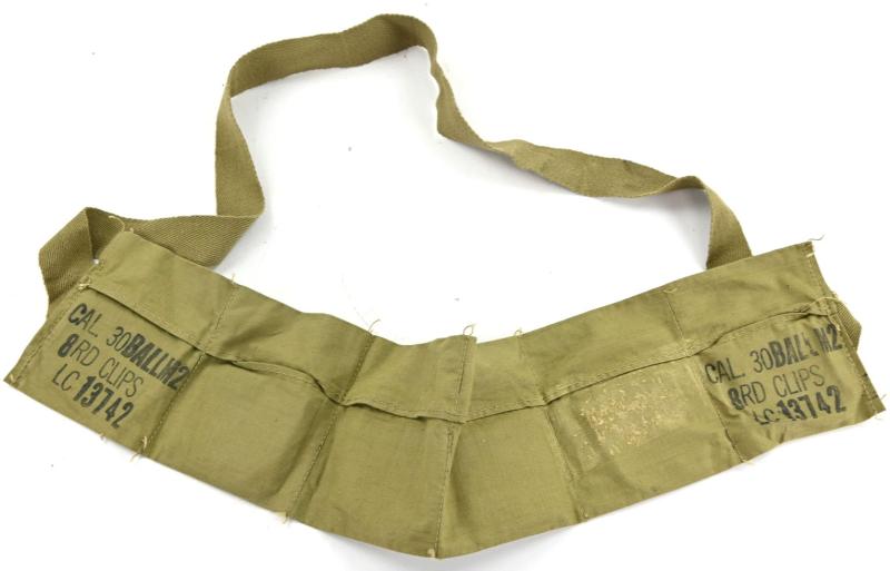 US WW2 M1 Rifle Ammo Bandoleer .30 Cal