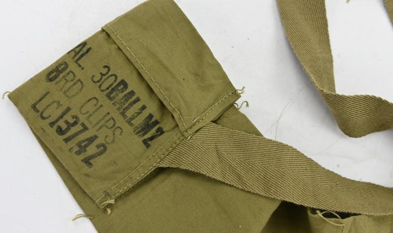 US WW2 M1 Rifle Ammo Bandoleer .30 Cal