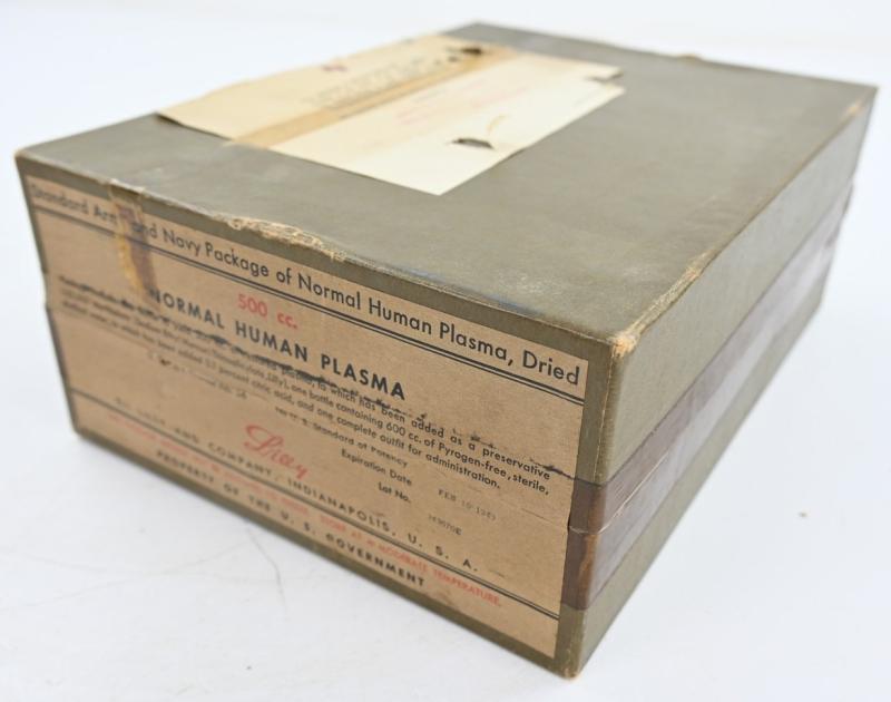 US WW2 Army/Navy Red Cross Plasma Package