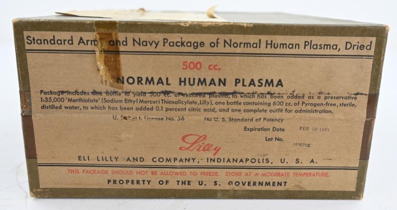 US WW2 Army/Navy Red Cross Plasma Package