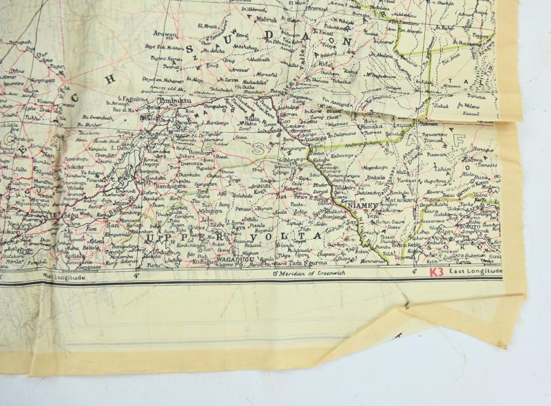 British RAF WW2 Escape Map 'North Africa'