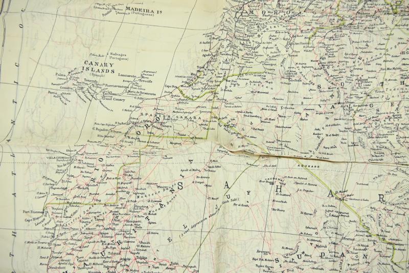 British RAF WW2 Escape Map 'North Africa'