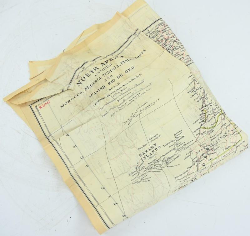 British RAF WW2 Escape Map 'North Africa'