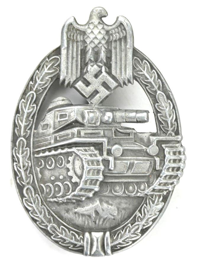 German WH Panzer Assault Badge in Silver