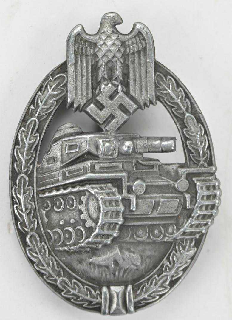 German WH Panzer Assault Badge in Silver