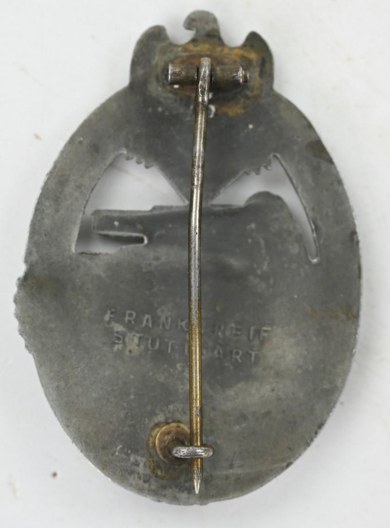 German WH Panzer Assault Badge in Silver