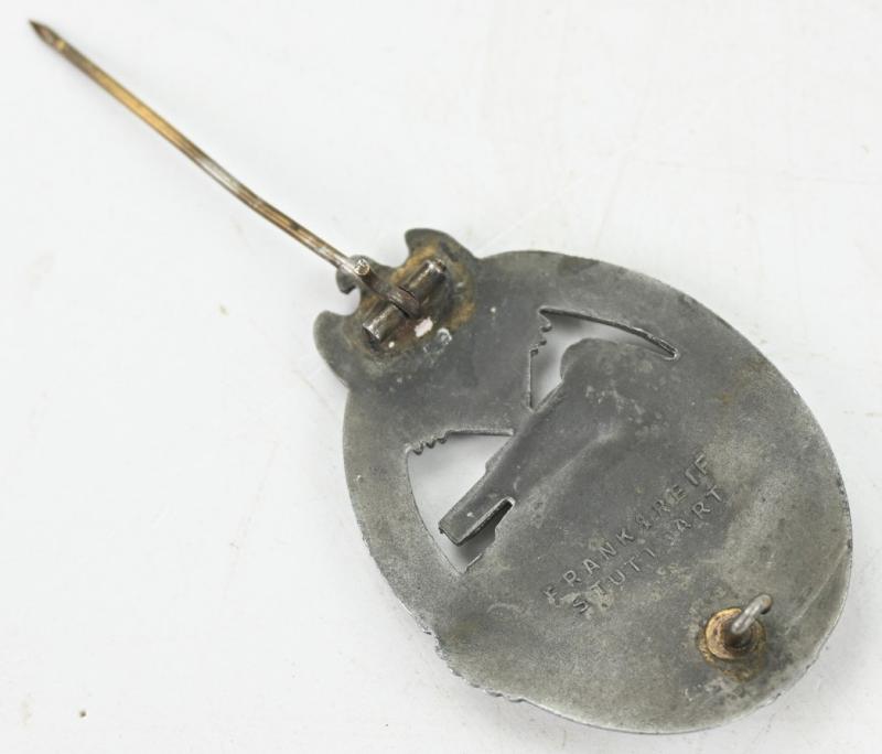 German WH Panzer Assault Badge in Silver