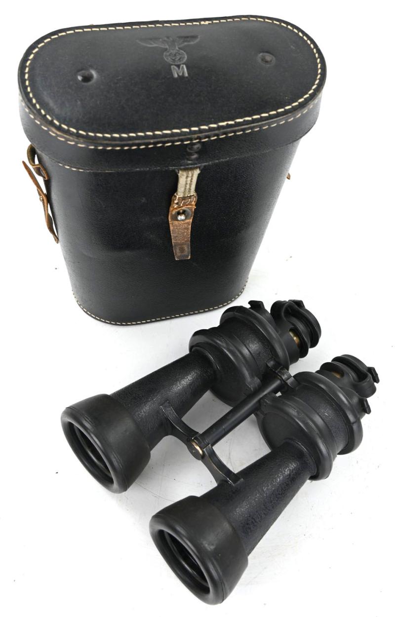 German KM 7x50 U-Boat Commander Binoculair with Case