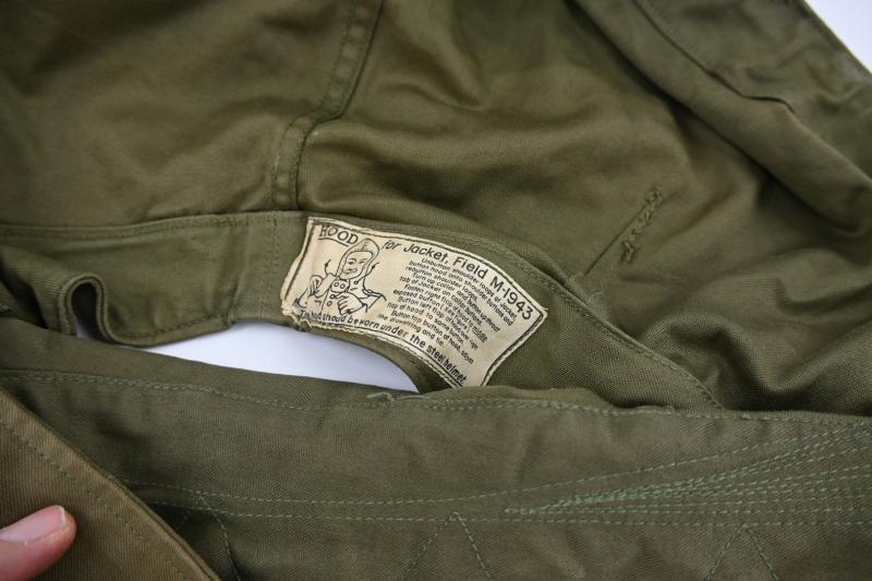 US WW2 M-1943 M43 Combat Jacket with Hood