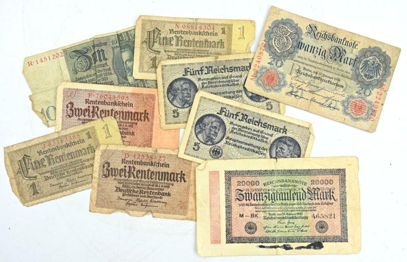 German Third Reich Period Banknotes