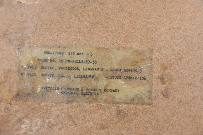 US WW2 Lineman's Protective Gloves Set in Original Package