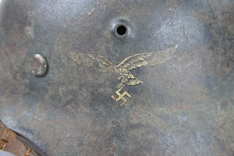 German LW M40 SD Camo Helmet