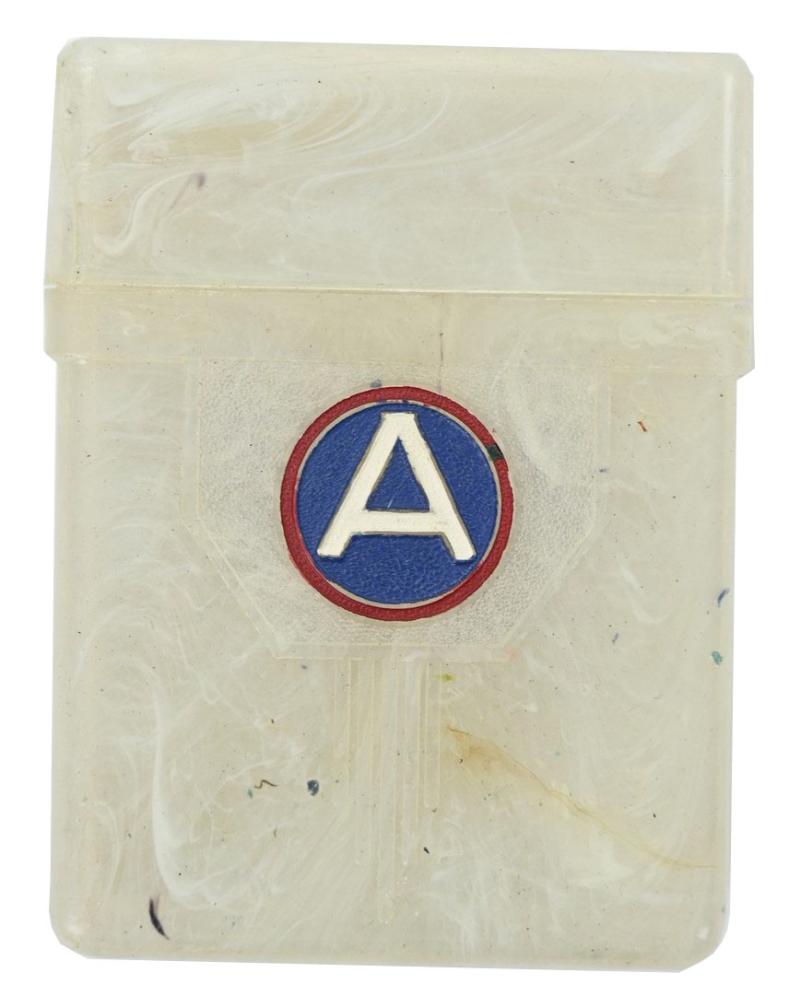 US WW2 3th Army Cigaret Package Holder