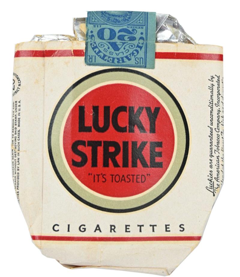 US WW2 Package of Lucky Strike Cigarets
