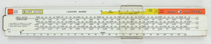 USAAF WW2 B-17 F Load Adjuster Computer