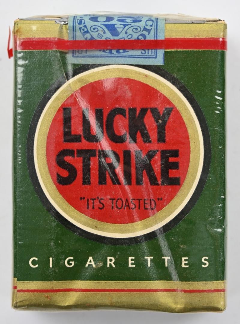 US WW2 Package of Lucky Strike Cigarets