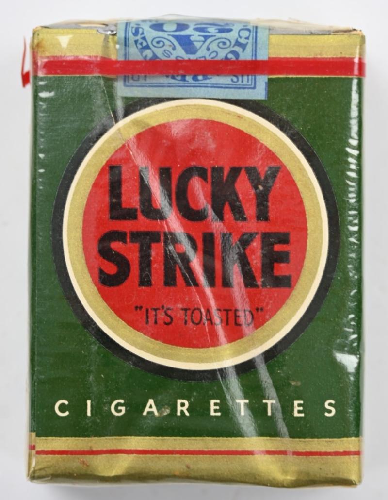 US WW2 Package of Lucky Strike Cigarets
