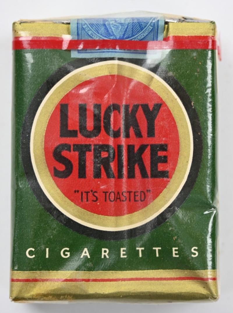 US WW2 Package of Lucky Strike Cigarets