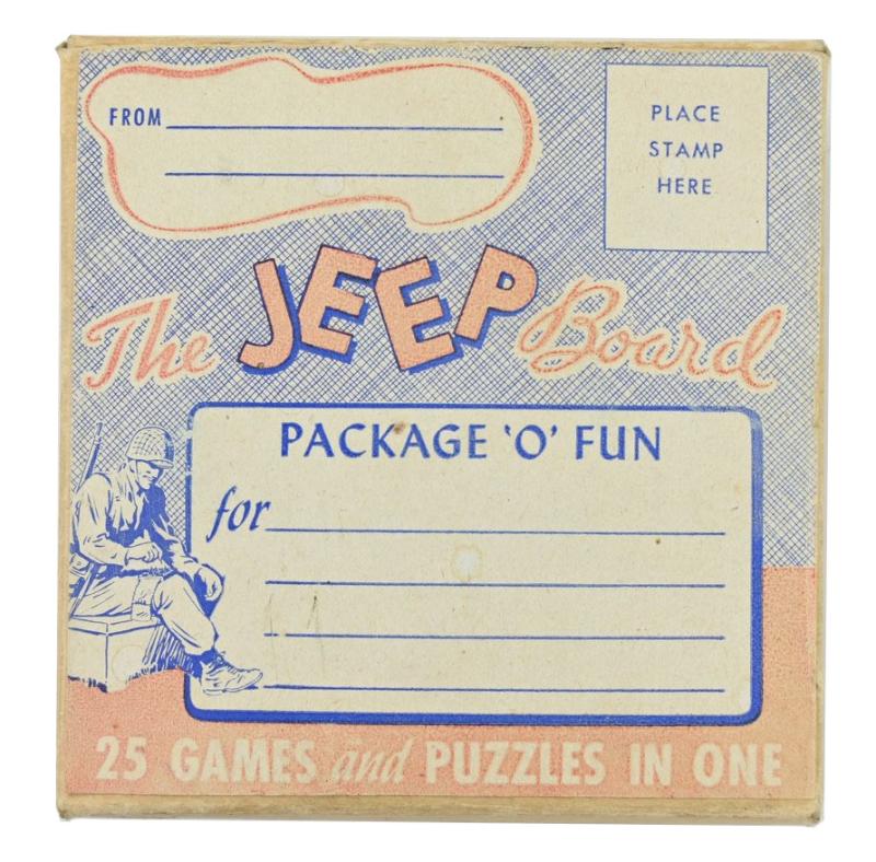 US WW2 'The Jeep' Board Game 1943