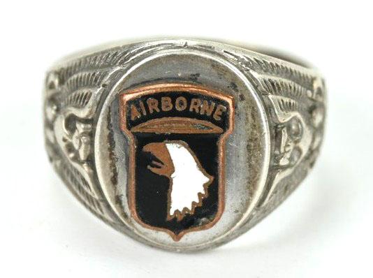 US WW2 Period 101st Airborne Division Paratrooper Ring