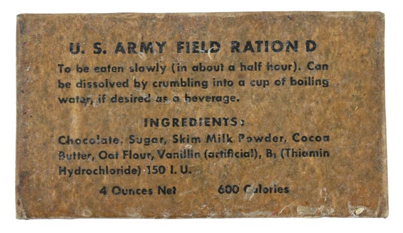 US WW2 Field Ration D