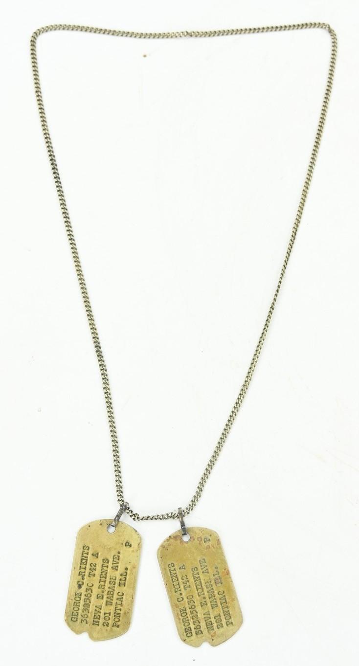 US WW2 28th Infantry Division 'Keystone' Dog-tag Set