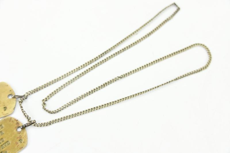 US WW2 28th Infantry Division 'Keystone' Dog-tag Set