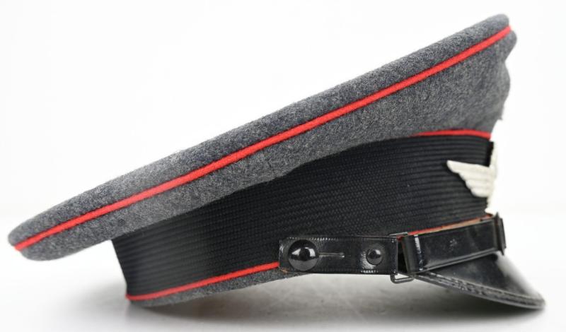 German LW NCO Flak/ Artillery Visor Cap '10. Battr./ 1. Flak-Rgt.27'