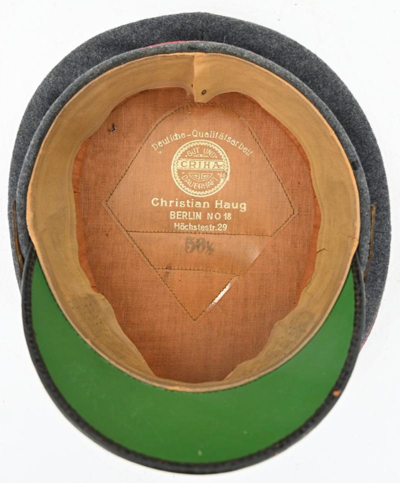 German LW NCO Flak/ Artillery Visor Cap '10. Battr./ 1. Flak-Rgt.27'