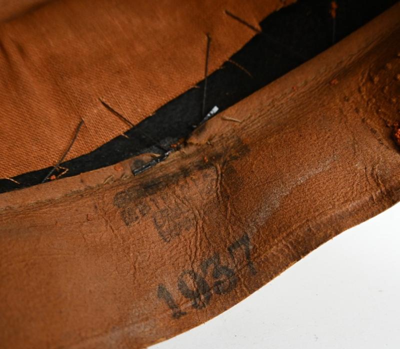 German LW NCO Flak/ Artillery Visor Cap '10. Battr./ 1. Flak-Rgt.27'