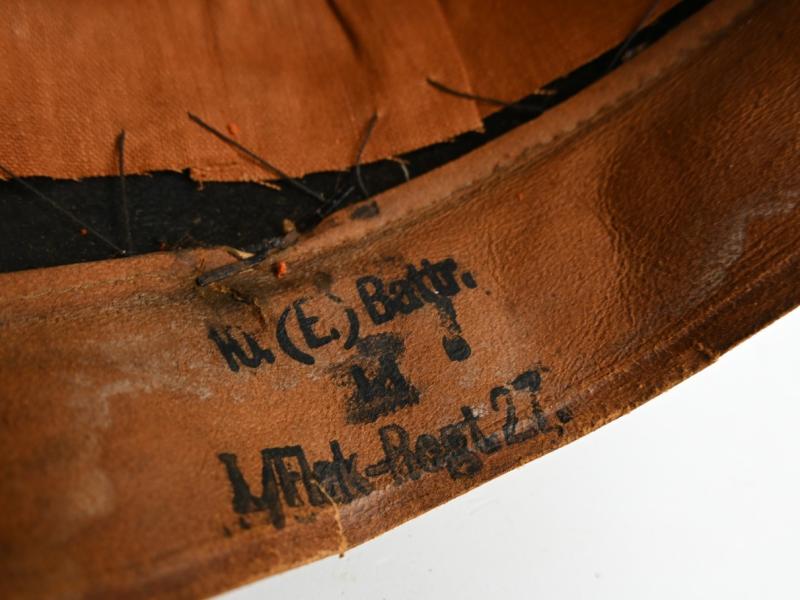 German LW NCO Flak/ Artillery Visor Cap '10. Battr./ 1. Flak-Rgt.27'