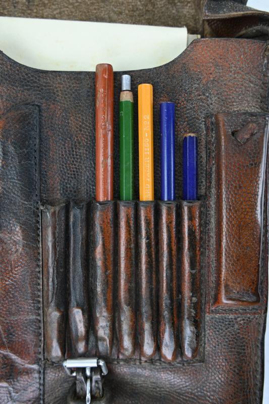 German WH/LW Officer's Mapcase with content