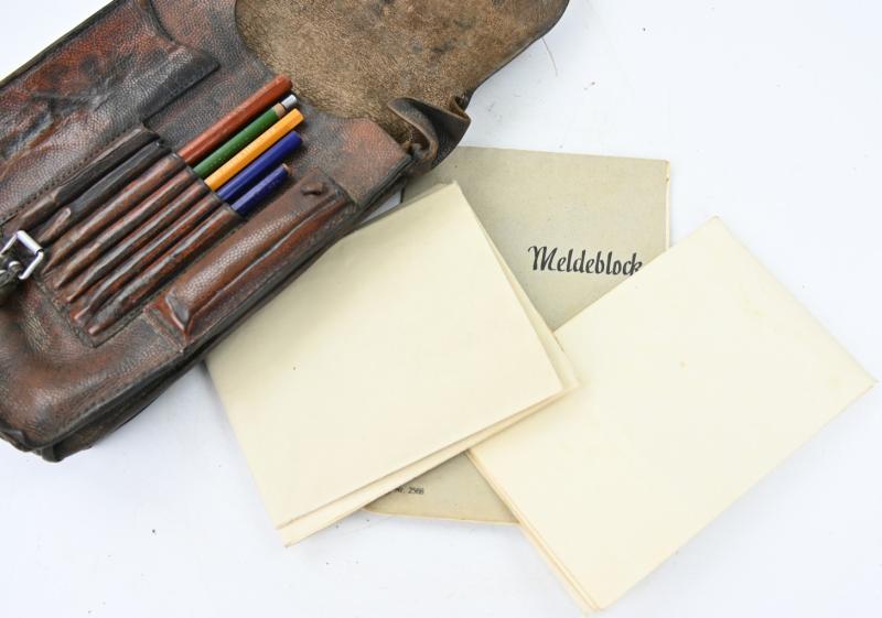 German WH/LW Officer's Mapcase with content