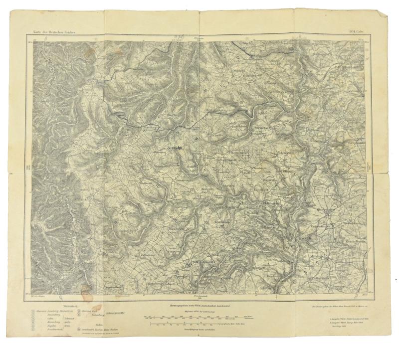 German WW1 Mapcard 'Deusches Reich'