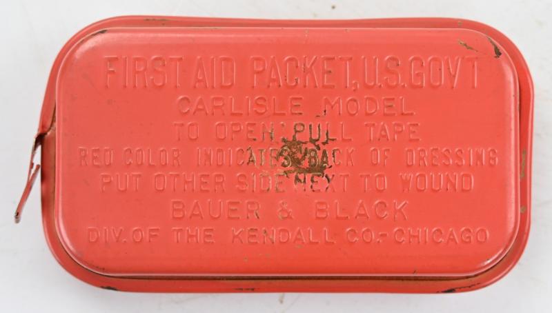 US WW2 M-1924 First Aid Pouch with First Aid Kit